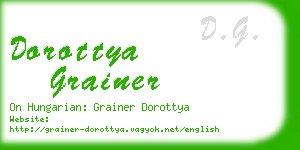dorottya grainer business card